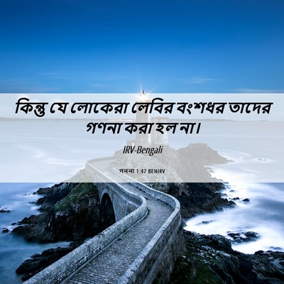 Picture 06 - গননা 1:47 BENIRV - কিন্তু যে লোকেরা - Bible Verse Picture