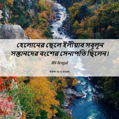 Picture 06 - গননা 10:16 BENIRV - হেলোনের ছেলে - Bible Verse Picture