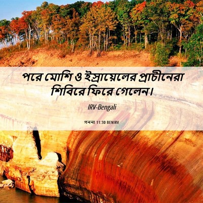 Picture 06 - গননা 11:30 BENIRV - পরে মোশি ও - Bible Verse Picture
