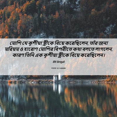 Picture 06 - গননা 12:1 BENIRV - মোশি যে কূশীয়া - Bible Verse Picture