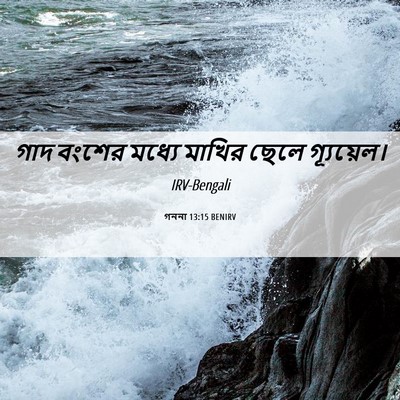 Picture 06 - গননা 13:15 BENIRV - গাদ বংশের মধ্যে - Bible Verse Picture