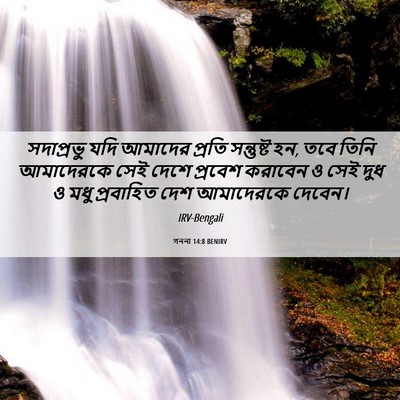 Picture 06 - গননা 14:8 BENIRV - সদাপ্রভু যদি - Bible Verse Picture