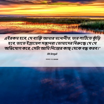 Picture 06 - গননা 17:5 BENIRV - এইরকম হবে, যে - Bible Verse Picture