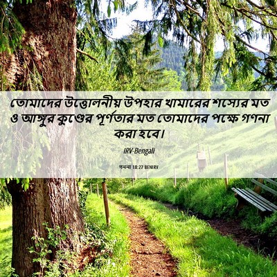Picture 06 - গননা 18:27 BENIRV - তোমাদের - Bible Verse Picture