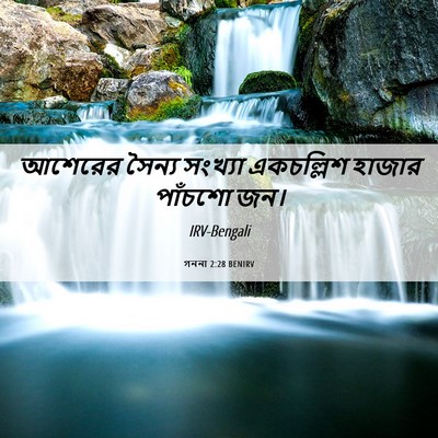 Picture 06 - গননা 2:28 BENIRV - আশেরের সৈন্য - Bible Verse Picture