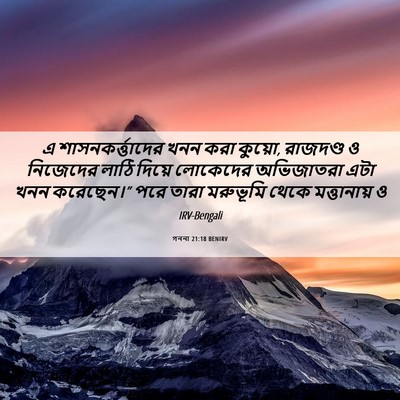 Picture 06 - গননা 21:18 BENIRV - এ শাসনকর্ত্তাদের - Bible Verse Picture