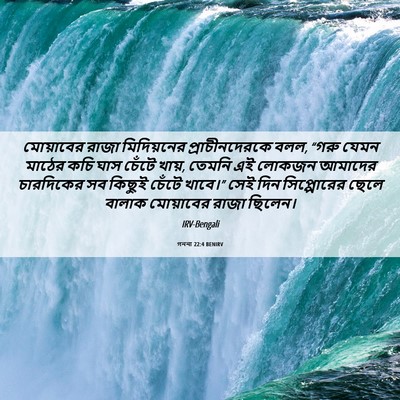 Picture 06 - গননা 22:4 BENIRV - মোয়াবের রাজা - Bible Verse Picture