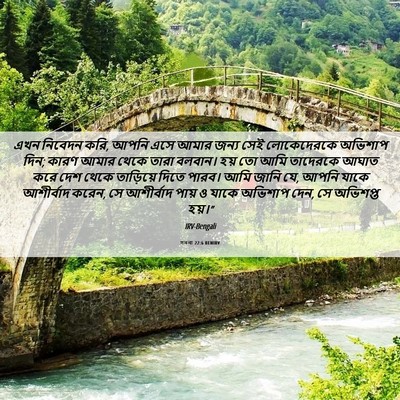 Picture 06 - গননা 22:6 BENIRV - এখন নিবেদন করি, - Bible Verse Picture