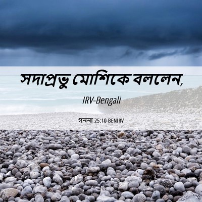 Picture 06 - গননা 25:10 BENIRV - সদাপ্রভু মোশিকে - Bible Verse Picture