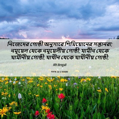 Picture 06 - গননা 26:12 BENIRV - নিজেদের গোষ্ঠী - Bible Verse Picture