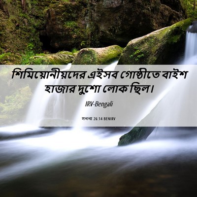 Picture 06 - গননা 26:14 BENIRV - শিমিয়োনীয়দের - Bible Verse Picture