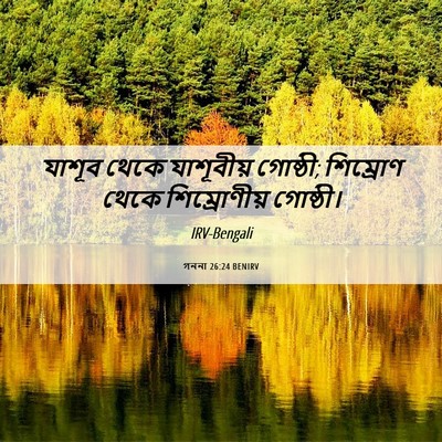Picture 06 - গননা 26:24 BENIRV - যাশূব থেকে - Bible Verse Picture