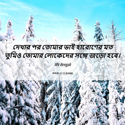 Picture 06 - গননা 27:13 BENIRV - দেখার পর তোমার ভাই - Bible Verse Picture