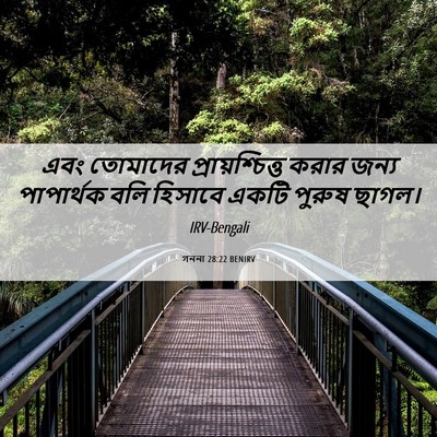 Picture 06 - গননা 28:22 BENIRV - এবং তোমাদের - Bible Verse Picture