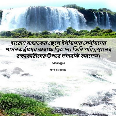 Picture 06 - গননা 3:32 BENIRV - হারোণ যাজকের ছেলে - Bible Verse Picture