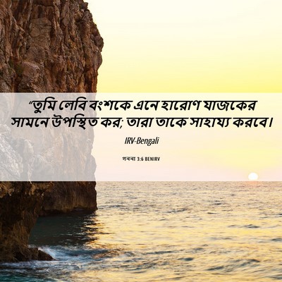 Picture 06 - গননা 3:6 BENIRV - “তুমি লেবি বংশকে - Bible Verse Picture