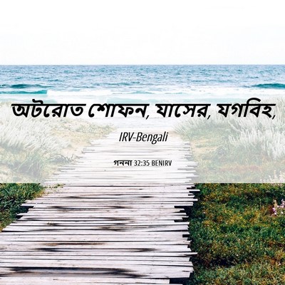 Picture 06 - গননা 32:35 BENIRV - অটরোত শোফন, যাসের, - Bible Verse Picture