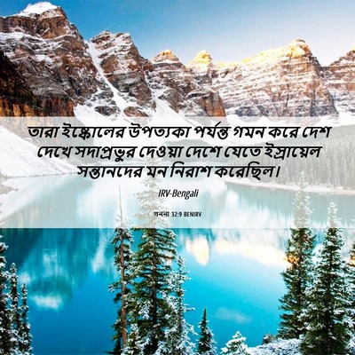 Picture 06 - গননা 32:9 BENIRV - তারা ইষ্কোলের - Bible Verse Picture