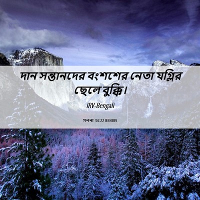 Picture 06 - গননা 34:22 BENIRV - দান সন্তানদের - Bible Verse Picture
