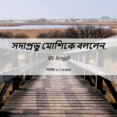 Picture 06 - গননা 4:21 BENIRV - সদাপ্রভু মোশিকে - Bible Verse Picture