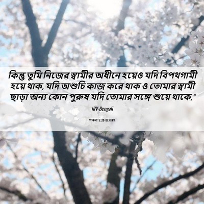Picture 06 - গননা 5:20 BENIRV - কিন্তু তুমি নিজের - Bible Verse Picture