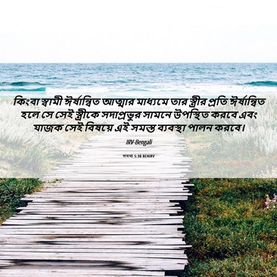 Picture 06 - গননা 5:30 BENIRV - কিংবা স্বামী - Bible Verse Picture