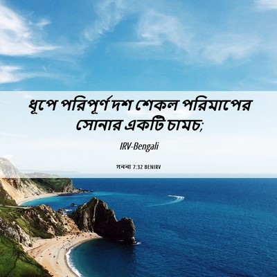 Picture 06 - গননা 7:32 BENIRV - ধূপে পরিপূর্ণ দশ - Bible Verse Picture