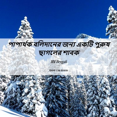 Picture 06 - গননা 7:46 BENIRV - পাপার্থক বলিদানের - Bible Verse Picture