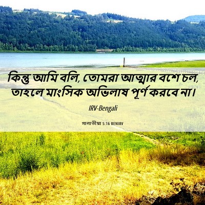 Picture 06 - গালাতীয়া 5:16 BENIRV - কিন্তু আমি বলি, - Bible Verse Picture