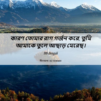 Picture 06 - গীতমালা 102:10 BENIRV - কারণ তোমার রাগ - Bible Verse Picture