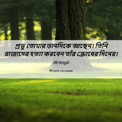 Picture 06 - গীতমালা 110:5 BENIRV - প্রভু তোমার - Bible Verse Picture