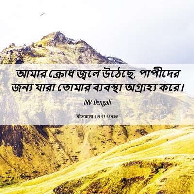 Picture 06 - গীতমালা 119:53 BENIRV - আমার ক্রোধ জ্বলে - Bible Verse Picture
