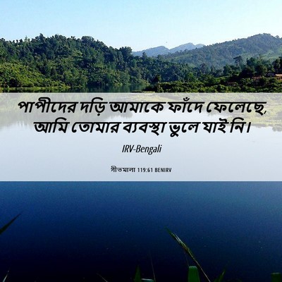 Picture 06 - গীতমালা 119:61 BENIRV - পাপীদের দড়ি - Bible Verse Picture