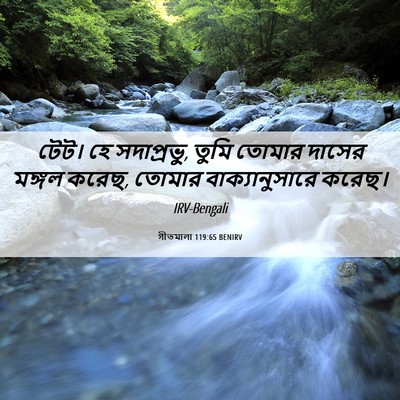 Picture 06 - গীতমালা 119:65 BENIRV - টেট। হে সদাপ্রভুু, - Bible Verse Picture
