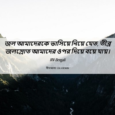 Picture 06 - গীতমালা 124:4 BENIRV - জল আমাদেরকে - Bible Verse Picture