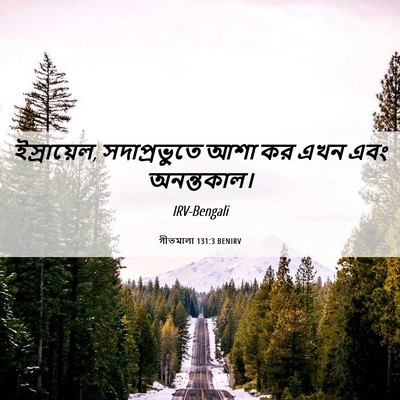 Picture 06 - গীতমালা 131:3 BENIRV - ইস্রায়েল, - Bible Verse Picture
