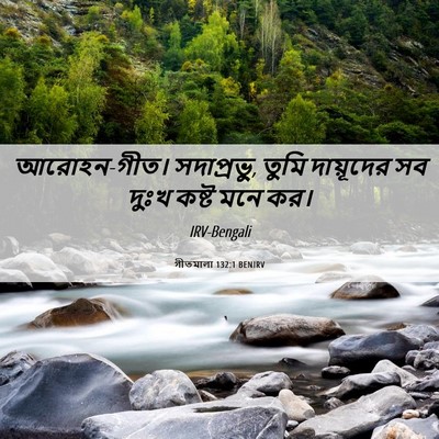 Picture 06 - গীতমালা 132:1 BENIRV - আরোহন-গীত। - Bible Verse Picture