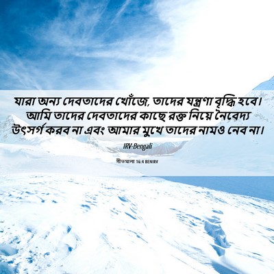 Picture 06 - গীতমালা 16:4 BENIRV - যারা অন্য - Bible Verse Picture