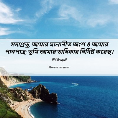 Picture 06 - গীতমালা 16:5 BENIRV - সদাপ্রভুু, আমার - Bible Verse Picture