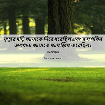 Picture 06 - গীতমালা 18:4 BENIRV - মৃত্যুর দড়ি - Bible Verse Picture