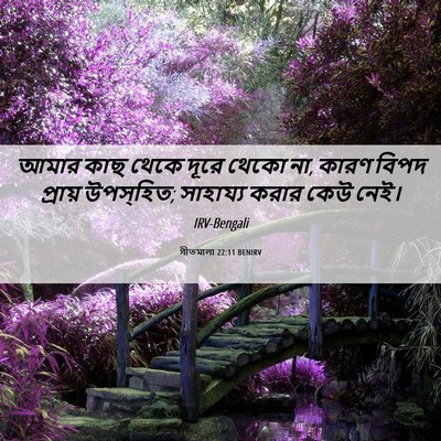 Picture 06 - গীতমালা 22:11 BENIRV - আমার কাছ থেকে দূরে - Bible Verse Picture