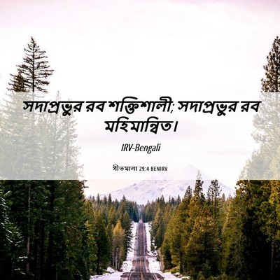 Picture 06 - গীতমালা 29:4 BENIRV - সদাপ্রভুুর রব - Bible Verse Picture