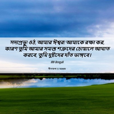 Picture 06 - গীতমালা 3:7 BENIRV - সদাপ্রভুু! ওঠ, আমার - Bible Verse Picture