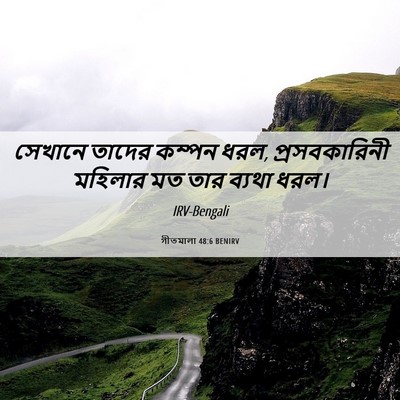 Picture 06 - গীতমালা 48:6 BENIRV - সেখানে তাদের - Bible Verse Picture