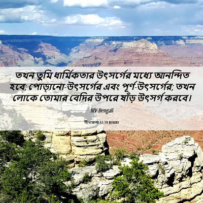 Picture 06 - গীতমালা 51:19 BENIRV - তখন তুমি - Bible Verse Picture