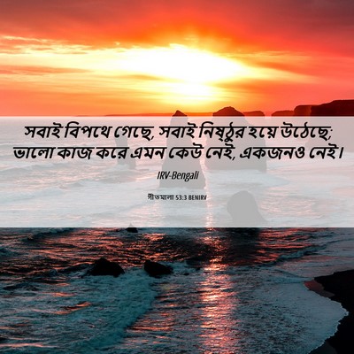 Picture 06 - গীতমালা 53:3 BENIRV - সবাই বিপথে গেছে, - Bible Verse Picture