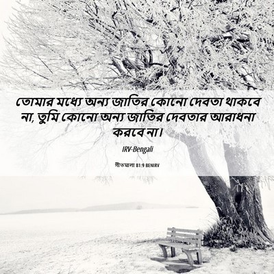 Picture 06 - গীতমালা 81:9 BENIRV - তোমার মধ্যে অন্য - Bible Verse Picture