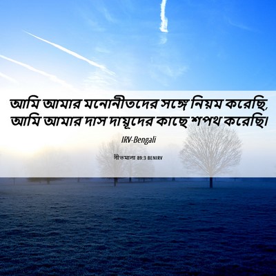Picture 06 - গীতমালা 89:3 BENIRV - আমি আমার - Bible Verse Picture