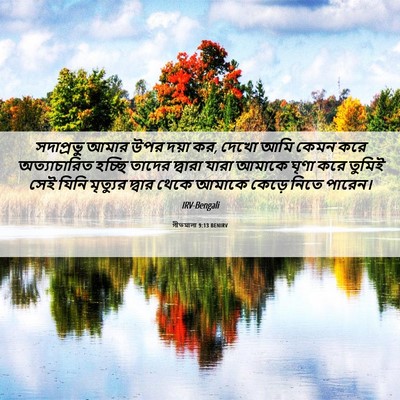 Picture 06 - গীতমালা 9:13 BENIRV - সদাপ্রভুু আমার - Bible Verse Picture