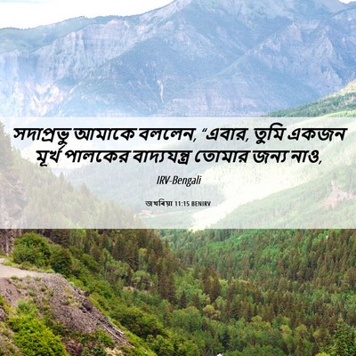 Picture 06 - জখৰিয়া 11:15 BENIRV - সদাপ্রভু আমাকে - Bible Verse Picture